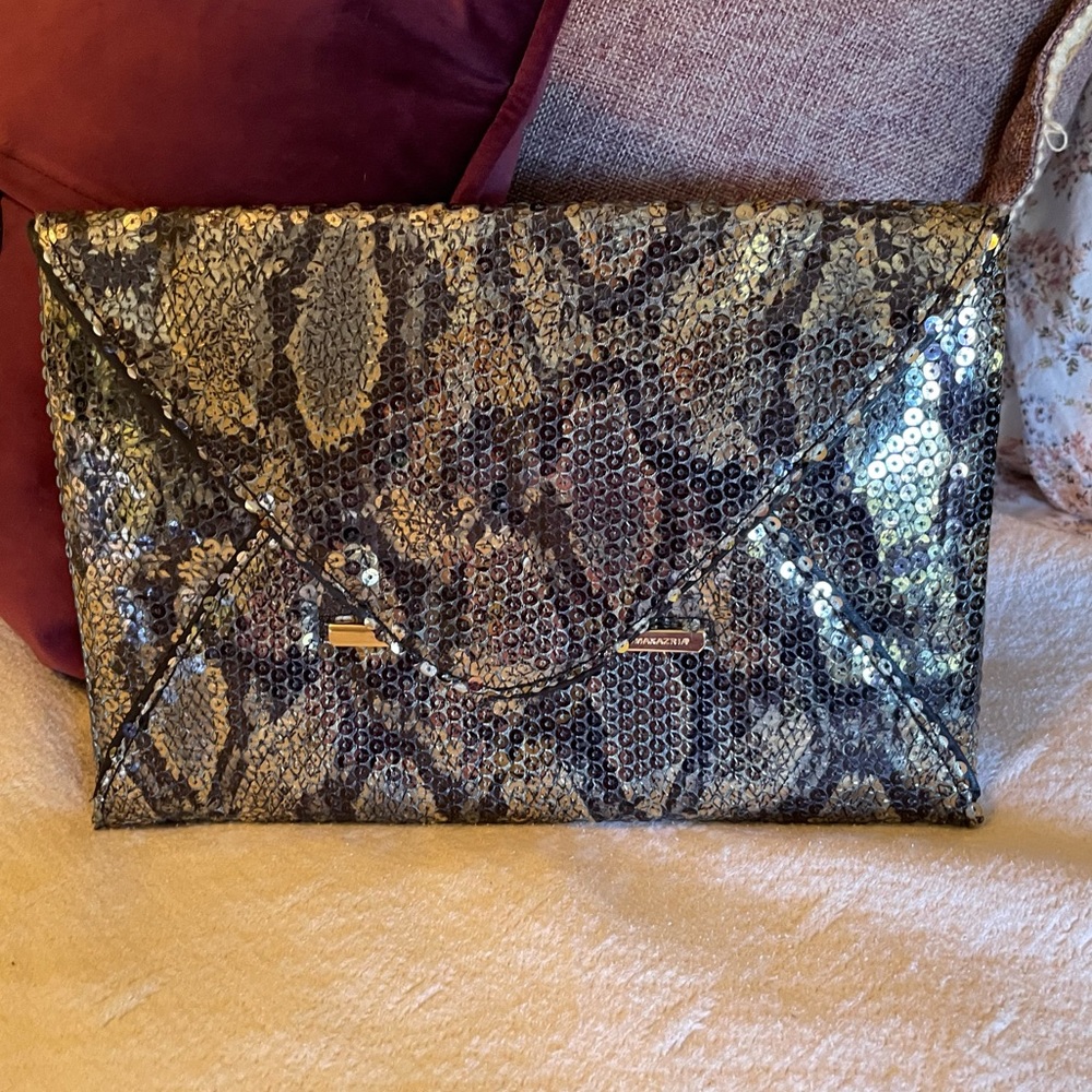 BCBG sequin clutch purse